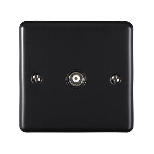 Matt black single aerial - single,