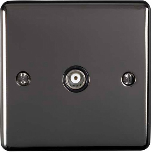 Black nickel single aerial - nickel,