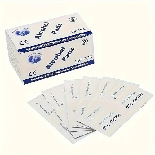 100pcs alcohol wipes swabs - 100pcs, 70%