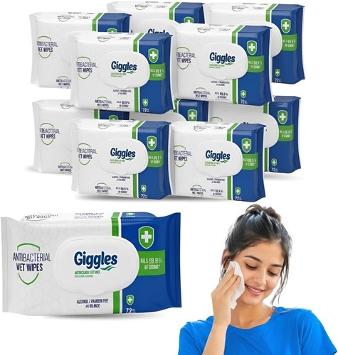 Antibacterial wet wipes - wet,