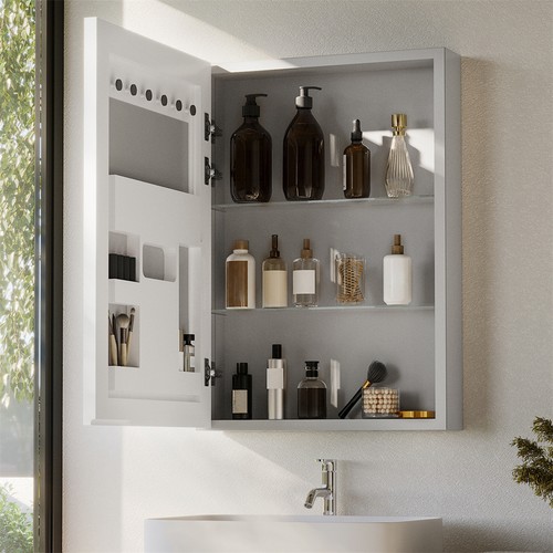 Single door bathroom mirror - single,